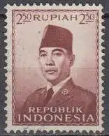 Indonesien Mi.Nr. 112 Freim. Präsident Sukarno (2,50)