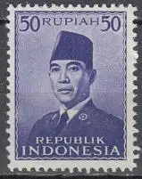 Indonesien Mi.Nr. 117 Freim. Präsident Sukarno (50)