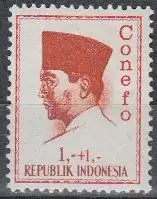 Indonesien Mi.Nr. 473 Präsident Sukarno, mit Inschrift Conefo (1+1)