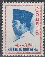 Indonesien Mi.Nr. 478 Präsident Sukarno, mit Inschrift Conefo (4+3,50)