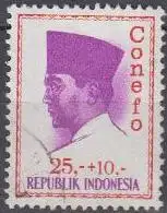 Indonesien Mi.Nr. 484 Präsident Sukarno, mit Inschrift Conefo (25+10)