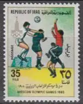 Irak Mi.Nr. 1051 Olympische Sommerspiele Moskau, Fussball (35)