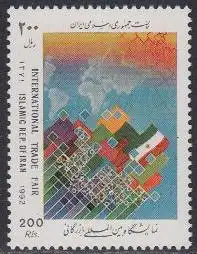 Iran Mi.Nr. 2525 Int. Handelsmesse, Weltkarte, Flagge (200)