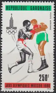 Gabun Mi.Nr. 735 Olympische Sommerspiele Moskau, Boxen (250)