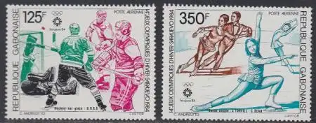 Gabun Mi.Nr. 891-92 Olympia 84 Sarajevo (2 Werte)