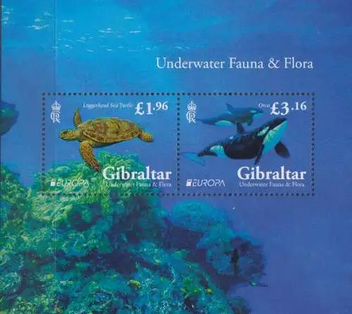 Gibraltar MiNr. Block 165 Europa 2024, Unterwasserfauna und -flora