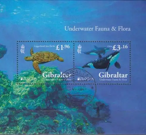 Gibraltar MiNr. Block 165 Europa 2024, Unterwasserfauna und -flora