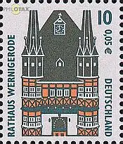 D,Bund Mi.Nr. 2139A Sehenswürdigk., Rathaus Wernigerode, gez. (10Pf/0,05€)