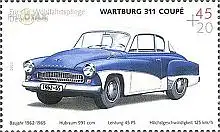 D,Bund Mi.Nr. 2362 Wohlfahrt, Oldtimer, Wartburg 311 Coupé (45+20)