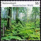 D,Bund Mi.Nr. 2452 Nationalpark Bayerischer Wald, Farnbedeckte Felsbrocken (55)