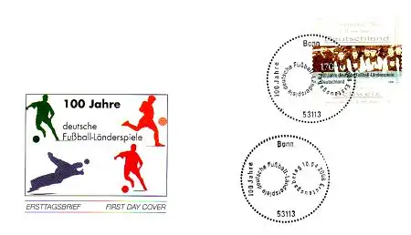 D,Bund Mi.Nr. 2659 100 J. deutsche Fußball Länderspiele (170)