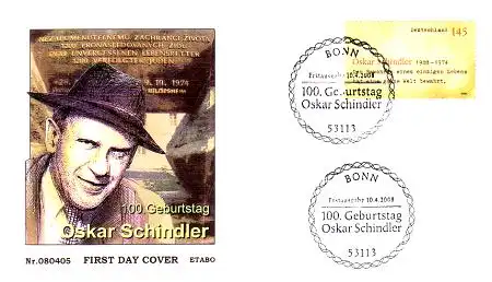 D,Bund Mi.Nr. 2660 Oskar Schindler (145)