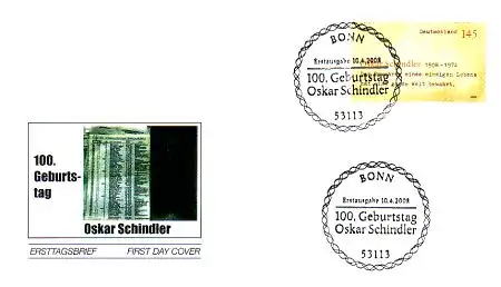 D,Bund Mi.Nr. 2660 Oskar Schindler (145)