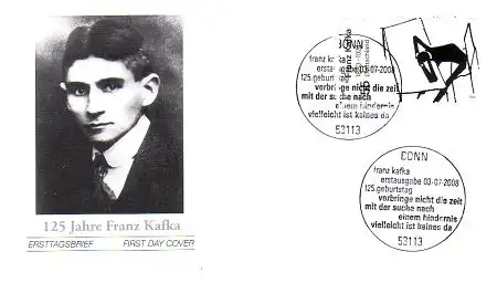 D,Bund Mi.Nr. 2680 Franz Kafka, Skizze zum Roman Das Schloß (55)