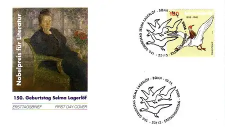 D,Bund Mi.Nr. 2705 Selma Lagerlöf, Roman Nils Holgersson, Gans (100)