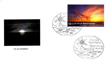 D,Bund Mi.Nr. 2717 Wohlfahrt Himmelserscheinungen, Sonnenuntergang, skl. (55+25)