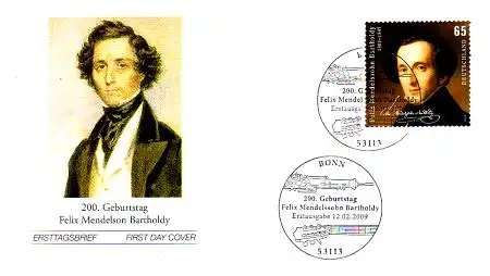 D,Bund Mi.Nr. 2720 Felix Mendelssohn Bartholdy, Komponist (65)