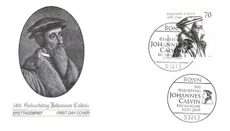 D,Bund Mi.Nr. 2744 500. Geb. Johannes Calvin (70)