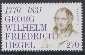 D,Bund Mi.Nr. 3560, 250. Geb. Georg Friedrich Hegel (270)