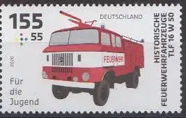 D,Bund MiNr. 3559 Historische Feuerwehrfahrzeuge: Tanklöschfahrzeug (155+55)