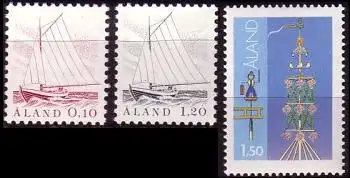 Aland Mi.Nr. 8-10 Freimarken (3 Werte)