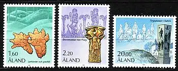 Aland Mi.Nr. 16-18 Freimarken Geschichte der Aland-Inseln (3 Werte)