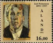 Aland Mi.Nr. 62 100 Geb. Joel Pettersson, Gemälde Selbstporträt (16.00M)