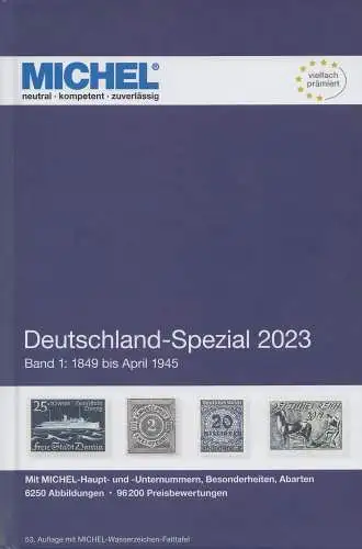 Michel Katalog Deutschland Spezial 2023 Band 1, 53. Auflage (neuwertig!)