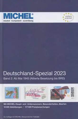 Michel Katalog Deutschland Spezial 2023 Band 2, 53. Auflage (neuwertig)