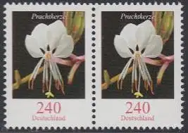 D,Bund Mi.Nr. 2969 Paar Freim. Blumen, Prachtkerze, waager. Paar (2 x 240)