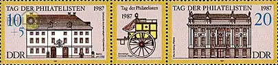 D,DDR Mi.Nr. Zdr.3118-19Zf. Tag der Philatelisten (m.Zierf.)