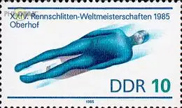 D,DDR Mi.Nr. 2923 Rodel-WM Oberhof, Einsitzer (10)