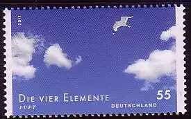 D,Bund Mi.Nr. 2855 Post: Die vier Elemente, Luft, Wolken + Möwe (55)