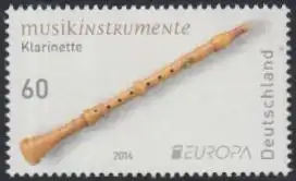 D,Bund Mi.Nr. 3078 Europa 14, Volksmusikinstrumente, Klarinette (60)