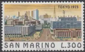 San Marino Mi.Nr. 1098 Weltstädte, Tokio 1975 (300)