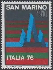 San Marino Mi.Nr. 1122 Briefmarkenausstellung ITALIA '76 (150)