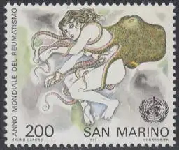 San Marino Mi.Nr. 1149 Int.Jahr Bekämpfung des Rheumatismus (200)