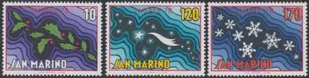 San Marino Mi.Nr. 1169-71 Weihnachten (3 Werte)