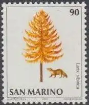 San Marino Mi.Nr. 1193 Umweltschutz, Lärche, Marder (90)