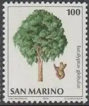 San Marino Mi.Nr. 1194 Umweltschutz, Gummibaum, Koalebär (100)