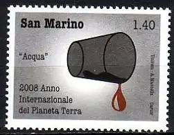 San Marino Mi.Nr. 2330 Planet Erde, Wasserknappheit (1,40)