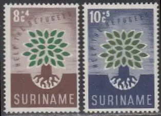 Surinam Mi.Nr. 380-81 Weltflüchtlingsjahr (2 Werte)