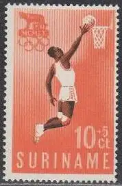 Surinam Mi.Nr. 385 Olympia 1960 Rom, Basketball (10+5)