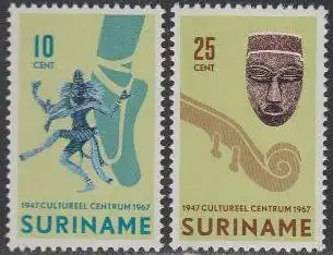 Surinam Mi.Nr. 523-24 Kulturelles Zentrum (2 Werte)