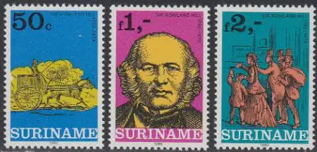 Surinam Mi.Nr. 901-03 Internat. Ausstellung LONDON 1980 (3 Werte)