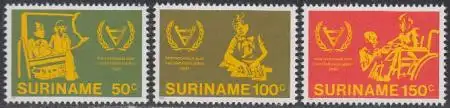 Surinam Mi.Nr. 954-56 Int. Jahr der Behinderten (3 Werte)