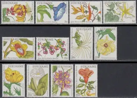 Surinam Mi.Nr. 1005-16 Blüten (12 Werte)