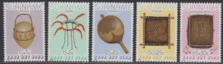 Surinam Mi.Nr. 1058-62 Jugendwohlfahrt, Gebrauchsgegenstände (5 Werte)