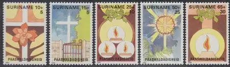 Surinam Mi.Nr. 1075-79 Ostern (5 Werte)