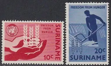 Surinam Mi.Nr. 431-32 Kampf gegen Hunger (2 Werte)